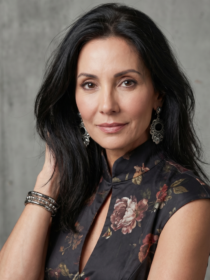 Greta | High Neck Keyhole Floral Pleated Midi Dress