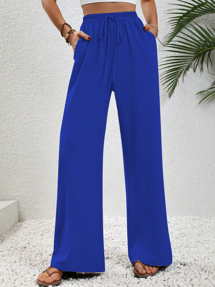 NIKU™ - Casual Wide Leg Drawstring Pants